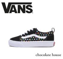 kids◆VANS◆17-22 OLD SKOOL V36PS DOT BLK/MLT DOT