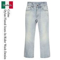 Celine Dylan Flared Jeans In Rider Wash Denim