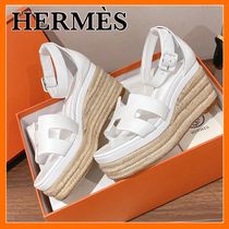 大人気☆エレガント【HERMES】エルダ エスパドリーユ サンダル