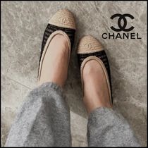 【可愛い】◆CHANEL◆ ラフィア バレリーナ