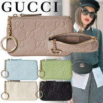 ◆国内直営◆【GUCCI】GGエンブレム　ジップ キーケース