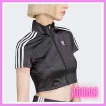 【ADIDAS】トラックジャケット トップス 半袖 ジップアップ