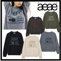 ★送料・関税込★AEAE★WEB LOGO HAIRY KNIT★ニット★