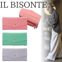 ■IL BISONTE■パステルカラーロングウォレット