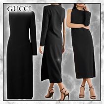 ◆GUCCI 最新作◆アセテート ヴィスコース セーブル ドレス◆