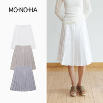 MONOHA : 25SS / Cotton pleated skirt (3colors)