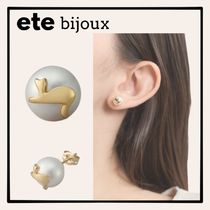 【ete bijoux 】エテビジュー パール キャットモチーフ