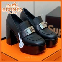 【エレガント】HERMES｜Heel 70 pump 厚底 パンプス