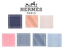 HERMES ハンカチーフ ジャカード 《Hレリーフ》