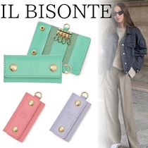 ■IL BISONTE■パステルカラー三つ折りキーケース