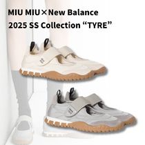 【MiuMiu】TYRE テクニカルファブリック スエード バレリーナ