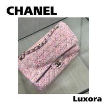 《25K 定番ツイード生地》CHANEL  クラシックハンドバッグ