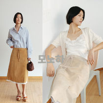 [MONOHA] / ☆ 25SS Suede wrap skirt  / 3 COLORS