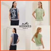 【洗練されたデザイン】HERMES 半袖ニット ≪Brides de Gala≫