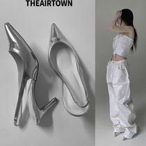 【THEAIRTOWN】silver silngback shoes★