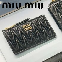 ■MIUMIU■ミュウミュウ マテラッセレザー ポーチウォレット