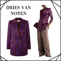 【DRIES VAN NOTEN】ダブルブレスト　ジャカードツイルブレザー