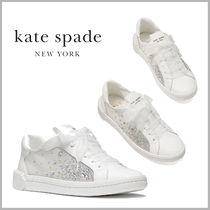 【Kate Spade】キラキラのラインストーン 白スニーカー