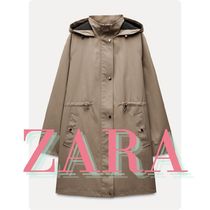 ZARA フード ロングジャケット 3046/065