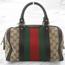 【VINTAGE】GUCCI ＧＧキャンバス 2way ハンドバッグ