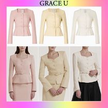 【Grace U】25SS★Bianca Tweed Jacket + Belt (XS,S,M)