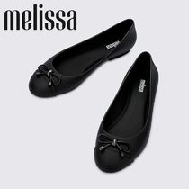 Melissa 追跡付/送料込 雨の日のお洒落 リボンレインパンプス