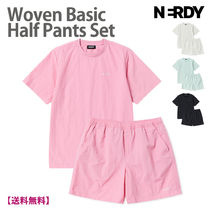 [24SS/人気]★NERDY★Woven Basic Half Pants Set★セットアップ