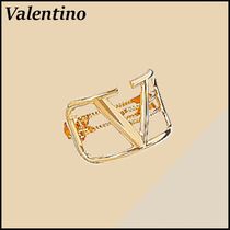 Valentino Outlet レディース ヘアクリップ Vロゴ ゴールド