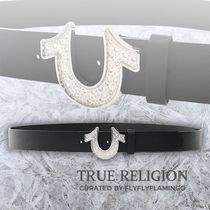 【TRUE RELIGION】輝く♪クリスタル ホースシューバックルベルト