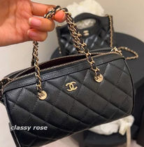 【CHANEL★ころんと ボストンバック収納力あり】CHANEL