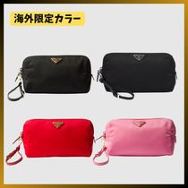 【海外限定カラー】PRADA◆Re-Nylonポーチ リストストラップ付き