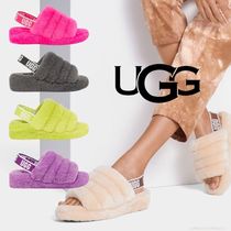 【パープル24㎝手元在庫即納】UGG☆FLUFF YEAH SLIDE サンダル