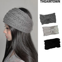 【THEAIRTOWN】dot knit hair band★