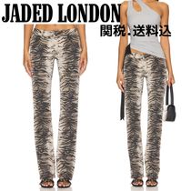 関送込【JADED LONDON】Leona Bootcut Cooperジーンズ タイガー