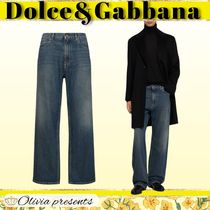 【DOLCE&GABBANA】ゆったりとした5ポケットデニムジーンズ