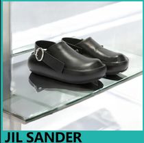 ★JIL SANDER★アンクルストラップ付きレザークロッグ