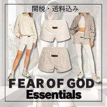 関税込み＊FOG Essentials ロゴ パッチ ショーツ 白 ベージュ