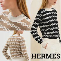 新作*HERMES*リンクシェーヌダンクル ニットセーター 長袖