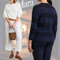 DT MaxMara ★ ブークレ織り 七分袖 セーター ALCANO 2色