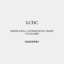 LCDC : 25SS / SHEER FRILL LAYERED KNIT SKIRT (2COLORS)