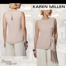 ★Karen Millen★ サテンフリンジディテールウーブンブラウス