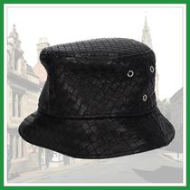 【Bottega Veneta】Hats Men Leather Black（関税込み）