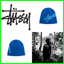 ★Stussy Brushed Out Stock Skullcap Beanie Blue★