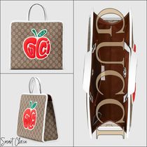 【GUCCI】大人もOK♪ GG Supreme アップルパッチ バッグ