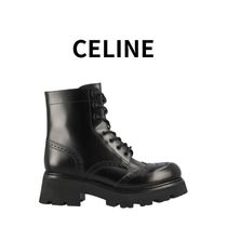 CELINE バルキー レースアップブーツ