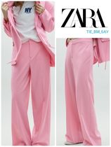 スペイン発送 ZARA ループ付きパンツ セットアップも！ ピンク