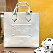 DOLCE&GABBANA ドルガバ エンボスロゴ カーフレザー製 トート