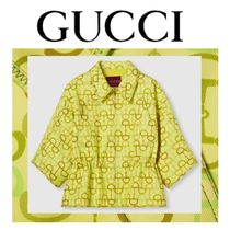 注目の新作♪【GUCCI】プリント 半袖スクエアフィットジャケット