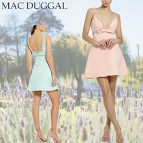 【Mac Duggal】ハンドビーズディテールAラインミニドレス