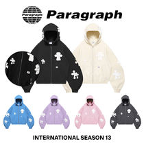 【Paragraph】25SS★ No.22 WHITE CROSS ZIP HOODIE